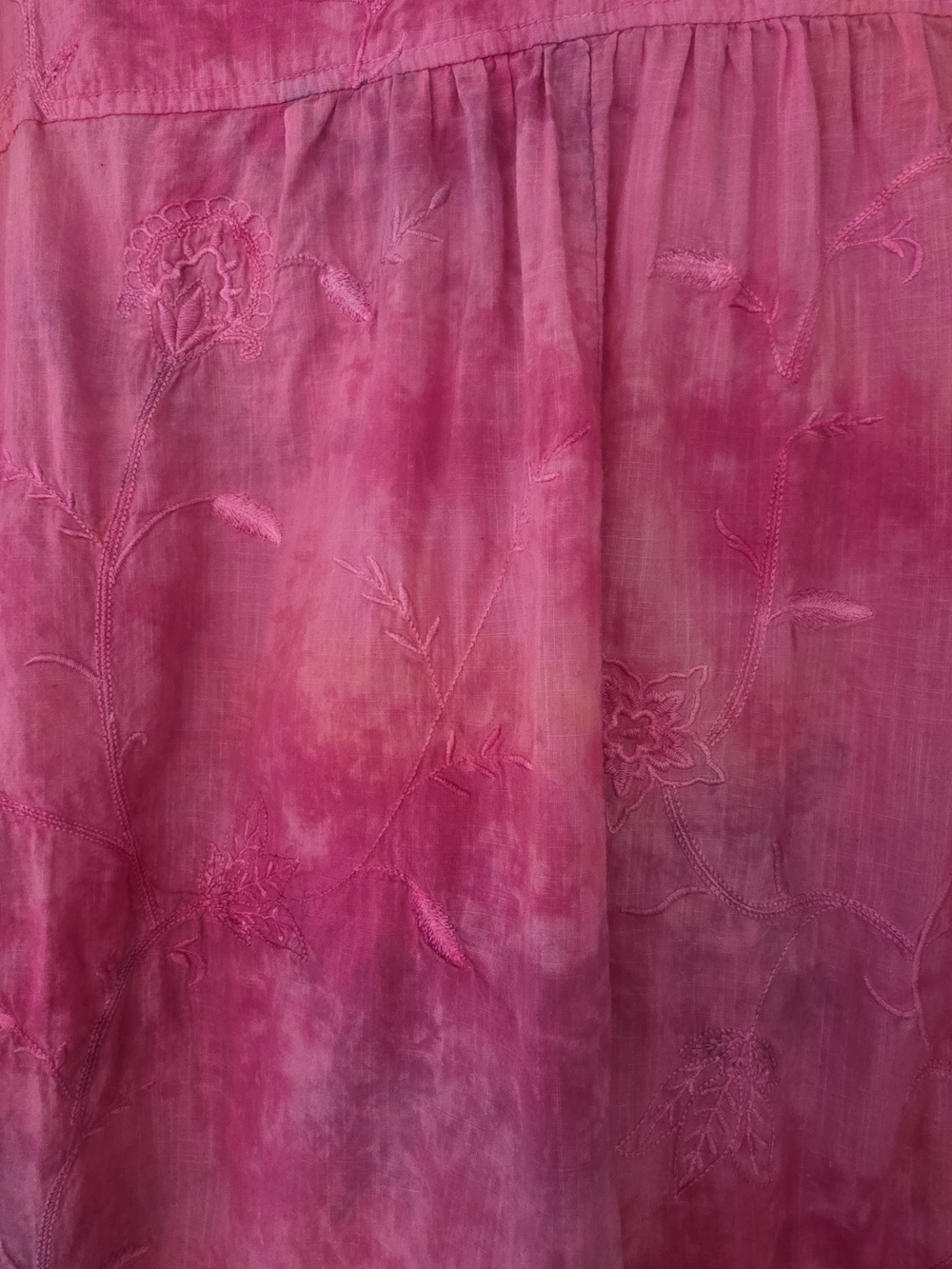 Pilcro Pink Tie-Dye Button-Down Shirt - Picture 4 of 8